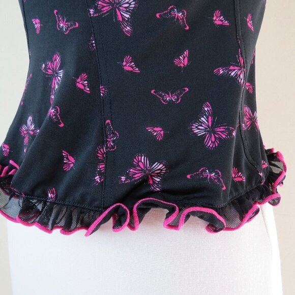 Vtg Y2K VICTORIA'S SECRET Sexy Little Things Women's Butterfly Corset Top NEW M - Picture 4 of 10